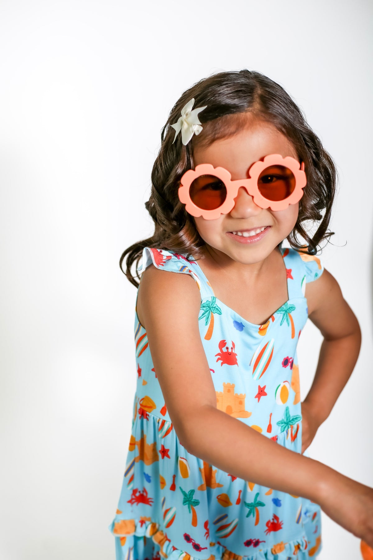My First Beach Day Sundress – Soft Bamboo Dress For Baby Girls