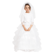 Bridal Dress With Wedding Veil - Kids