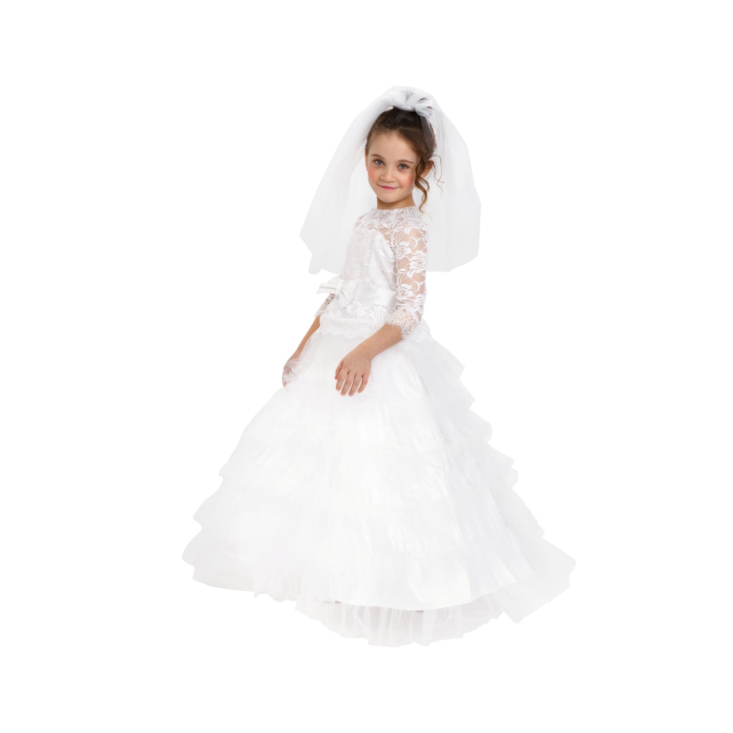 Bridal Dress With Wedding Veil - Kids