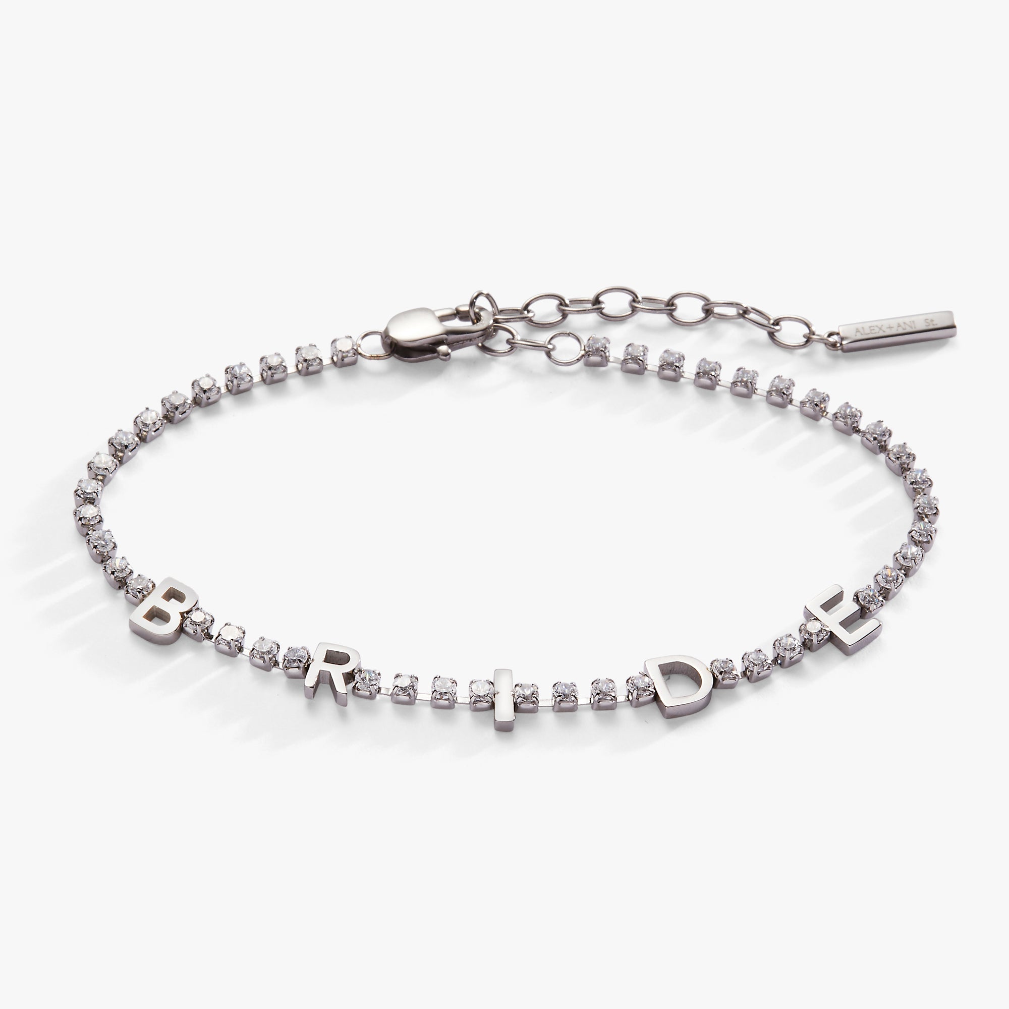 "bride" Crystal Tennis Bracelet