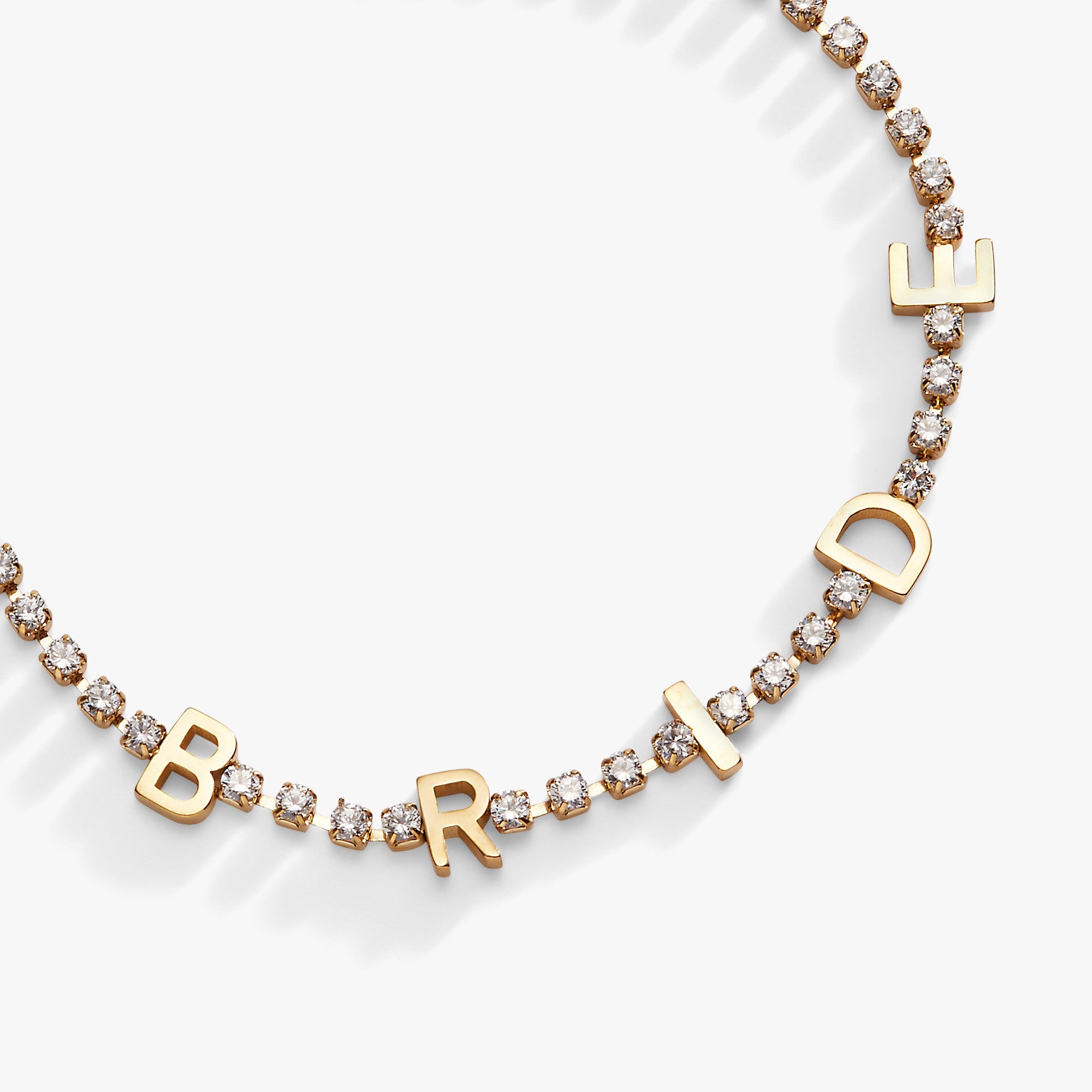 "bride" Crystal Tennis Bracelet