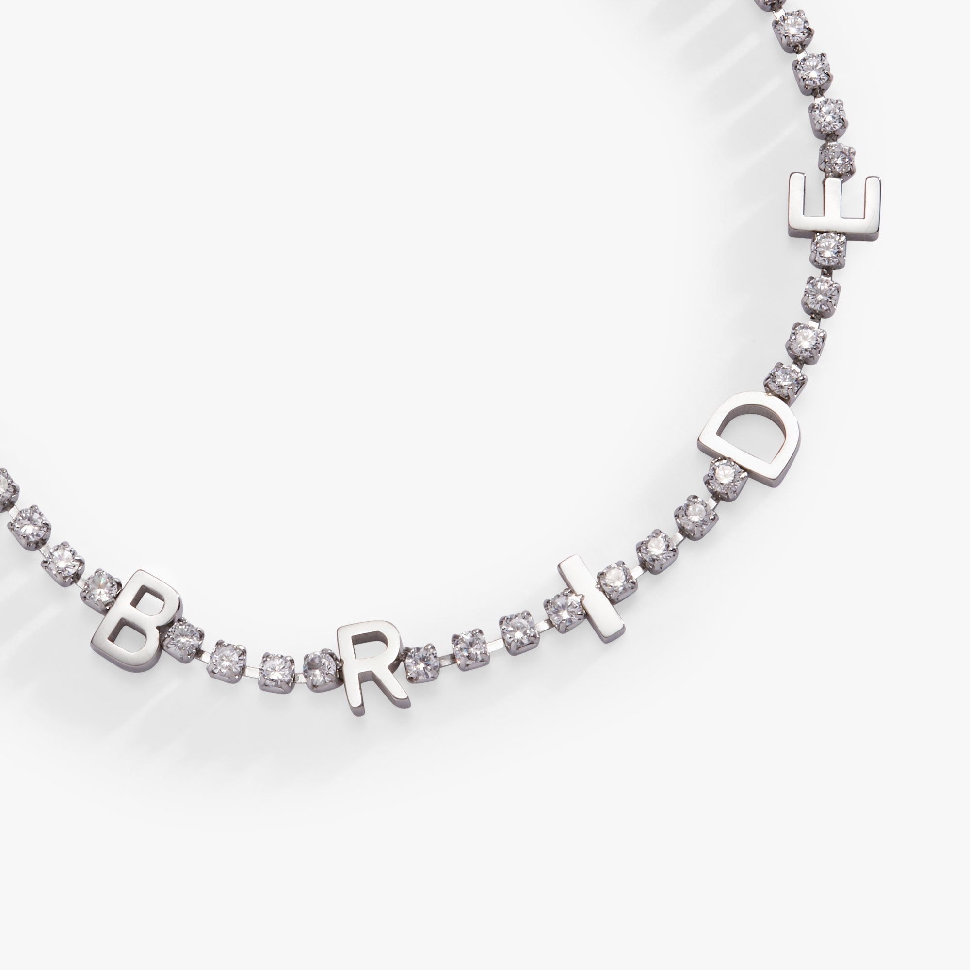 "bride" Crystal Tennis Bracelet