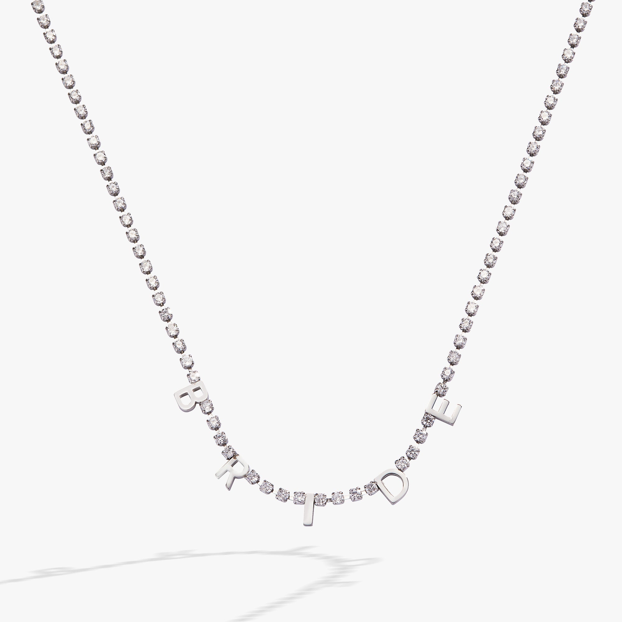 “bride” Crystal Tennis Necklace