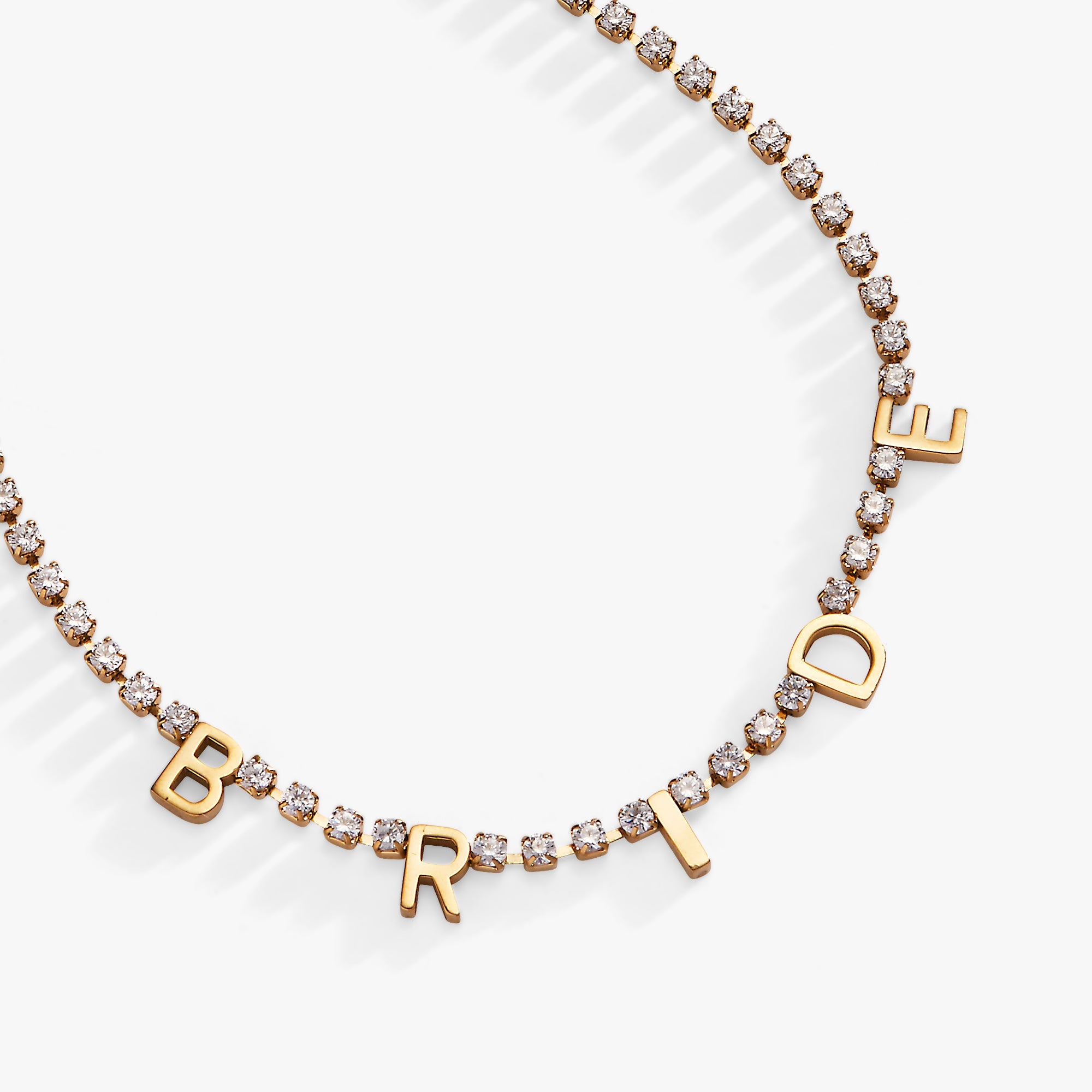 “bride” Crystal Tennis Necklace