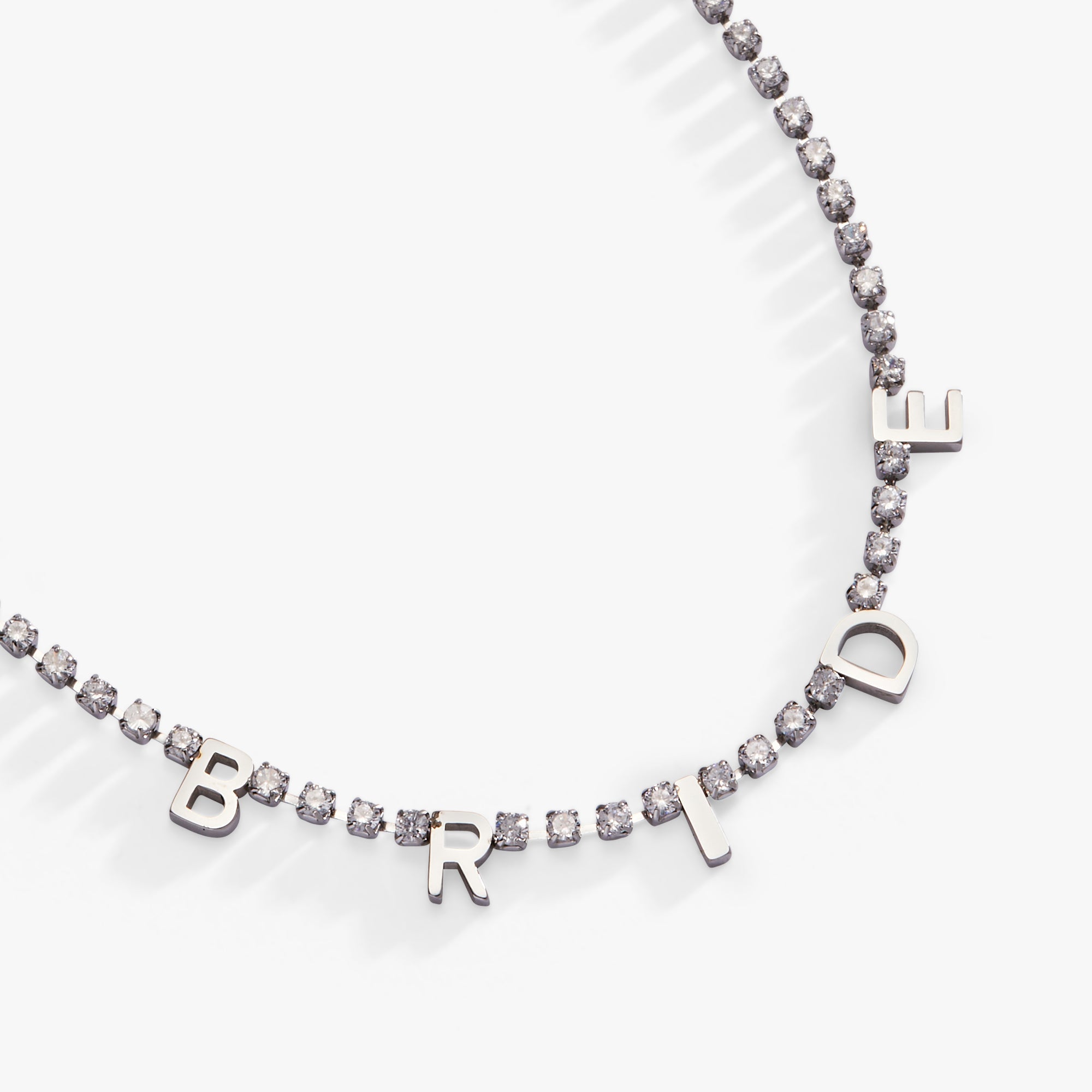 “bride” Crystal Tennis Necklace