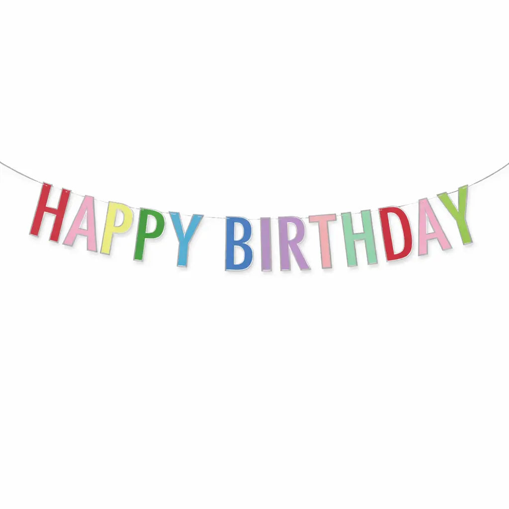 Bright Happy Birthday Banner Hg