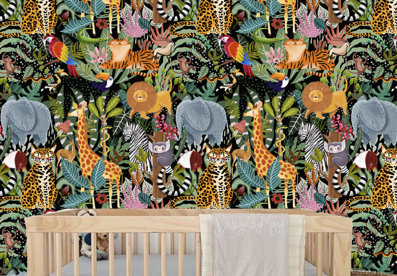 Safari Wallpaper - Nursery Wall Decor Wallpapers