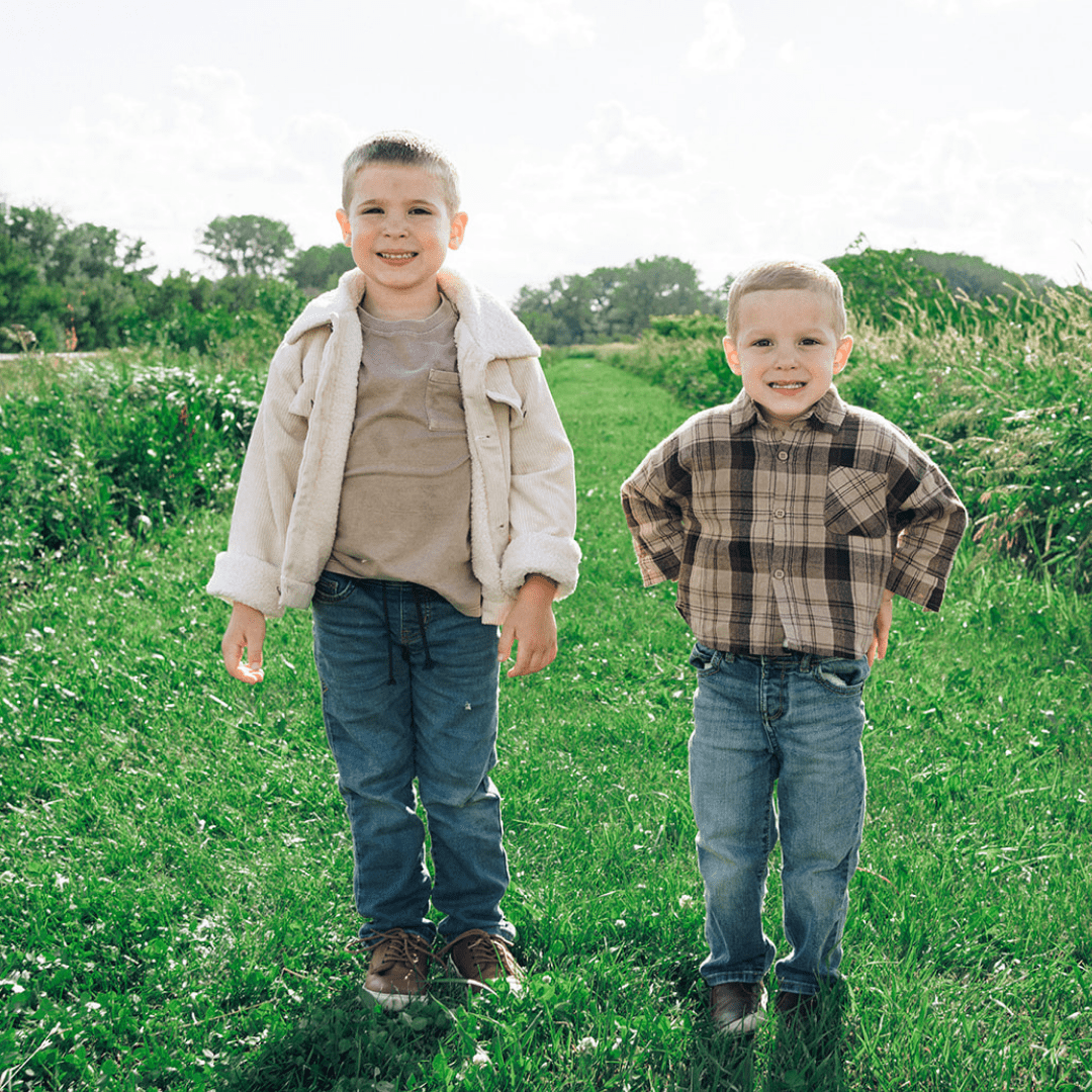 Sherpa Collar Bone Corduroy Jacket-child