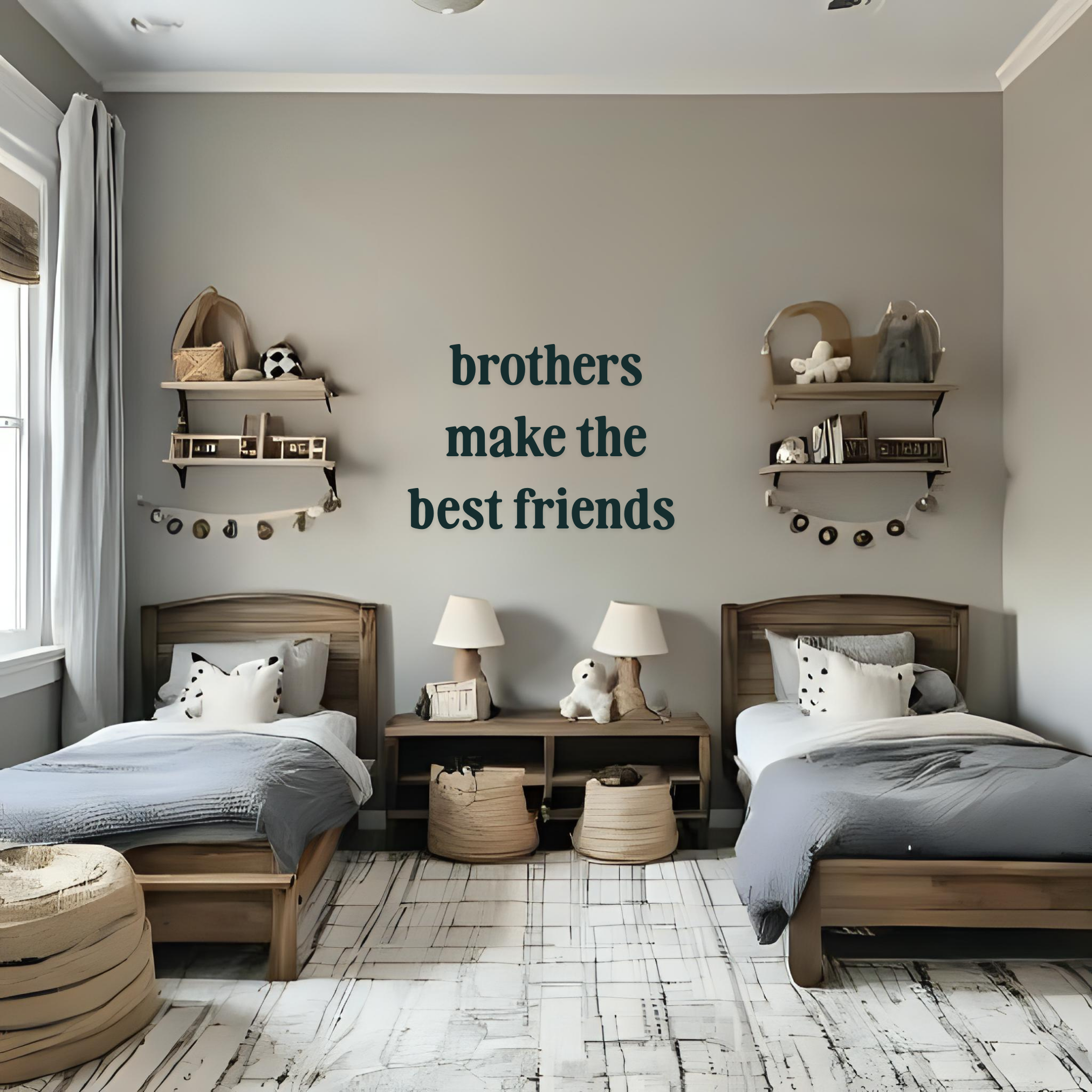 Brother's Make The Best Friends Wall Decor Sign