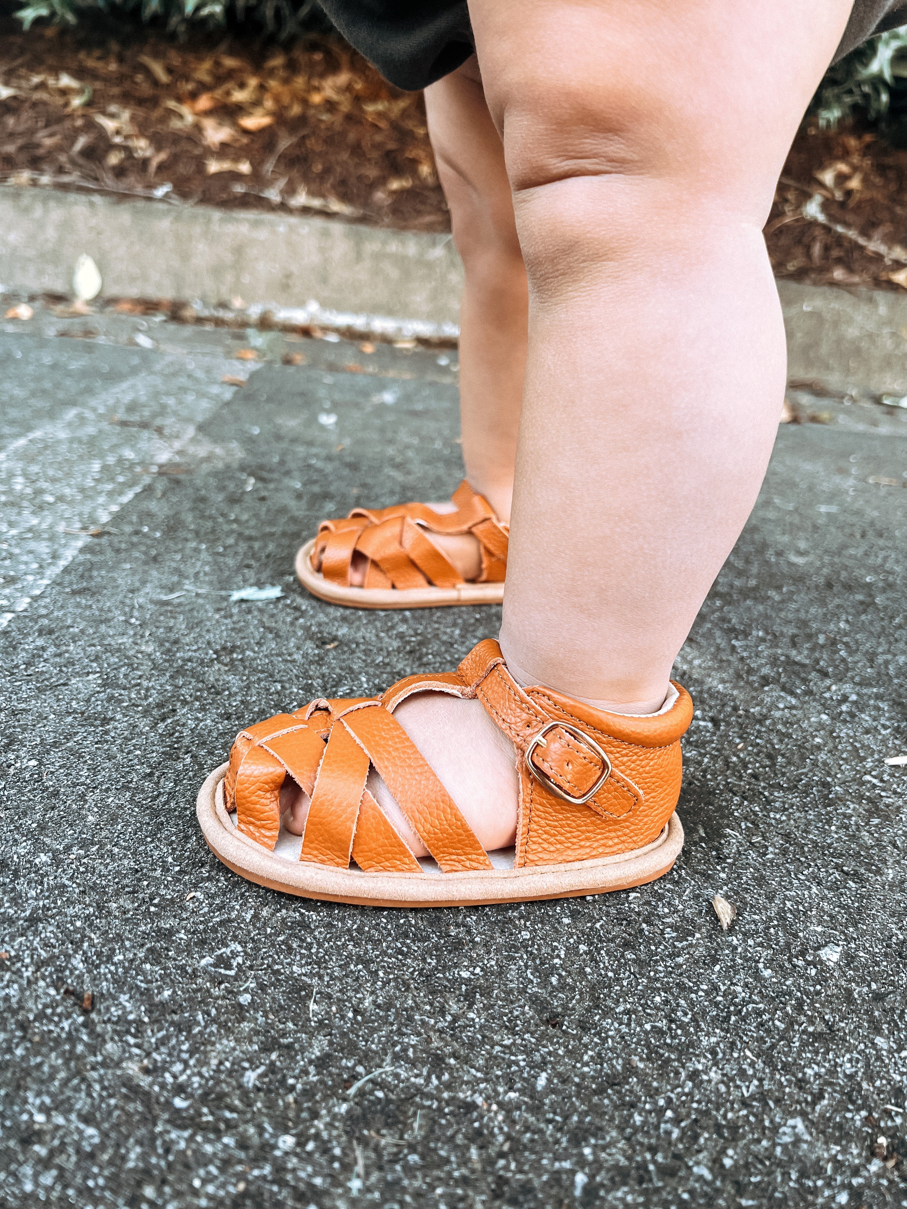 Brown Closed Toe Sandal