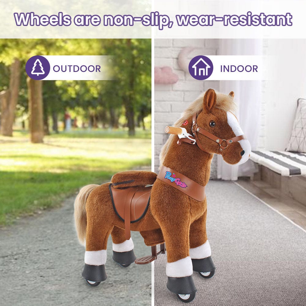 Model U Ride-on Pony Toy Age 4-8 Brown