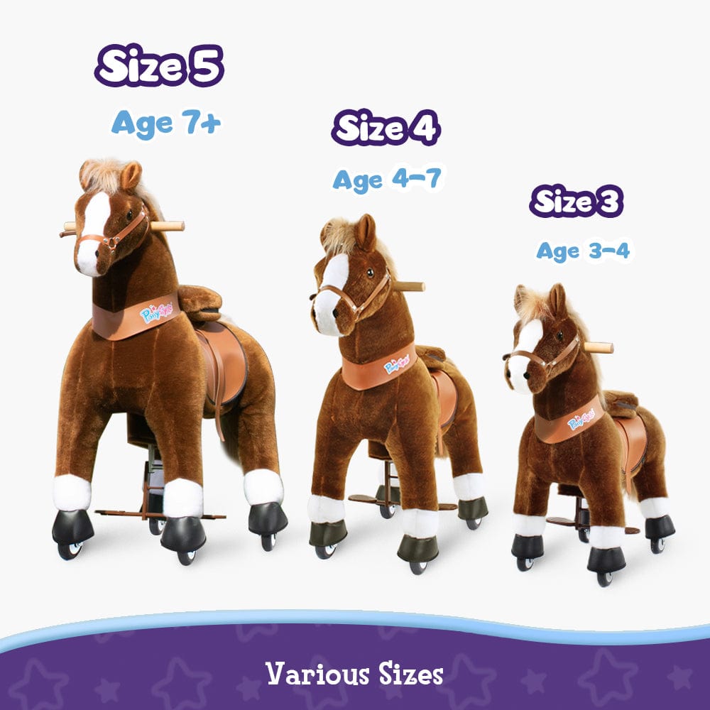 Model U Ride-on Pony Toy Age 4-8 Brown