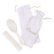 Personalised White Baby Hairbrush & Comb Set | Made In France