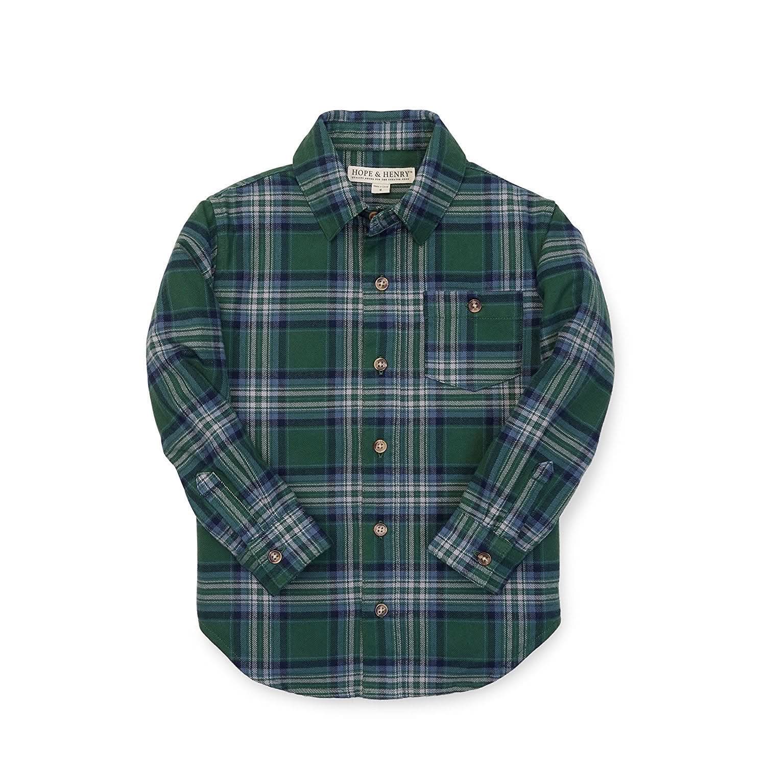 Brushed Flannel Button Down Shirt - Baby