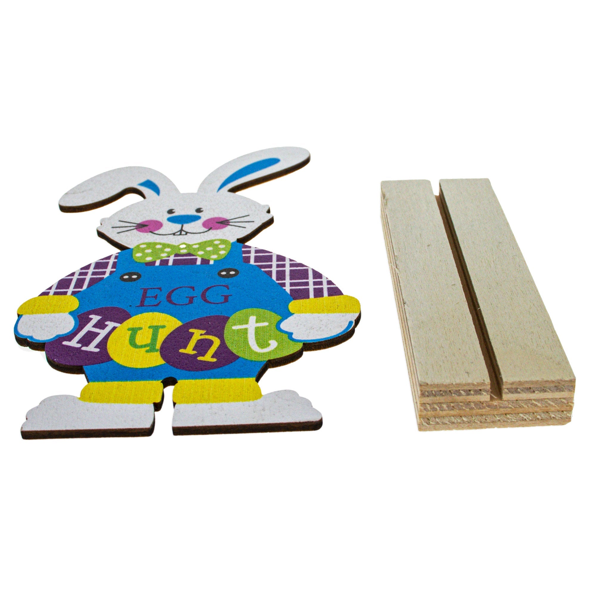 Easter Rabbit Egg Hunting Bunny Shape Cutout 6.15 Inches