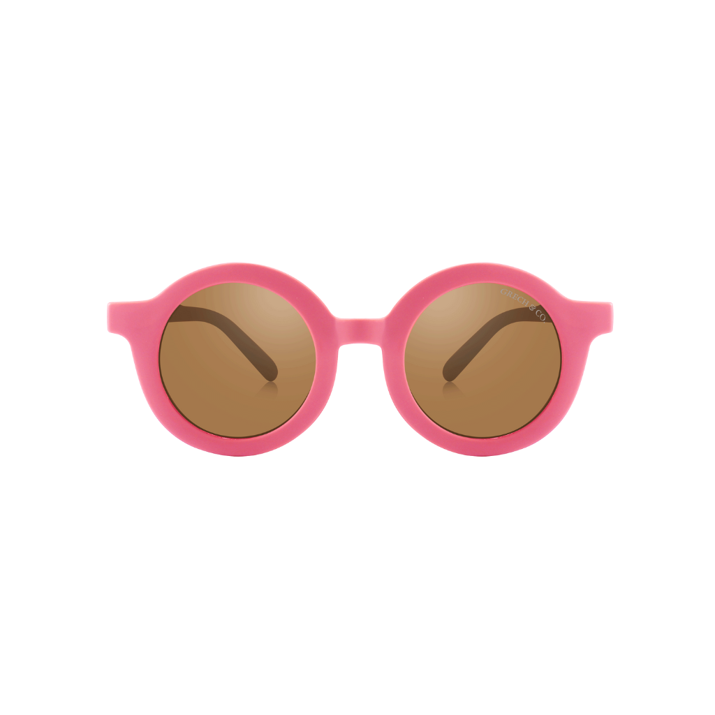 Original Round Sustainable Sunglasses | Bio-based  Bendable Polarized | Bubble Gum