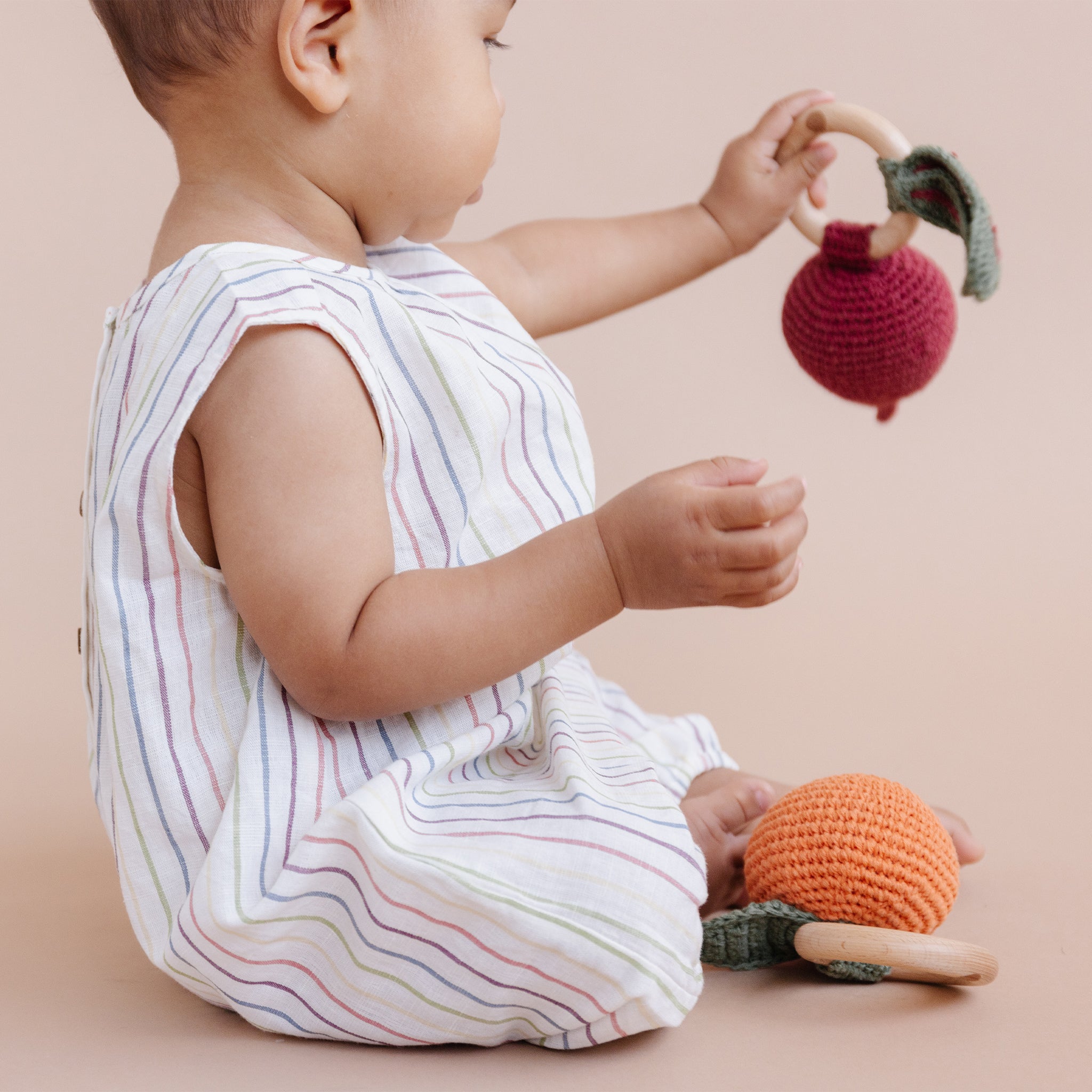 Cotton Crochet Rattle Beet