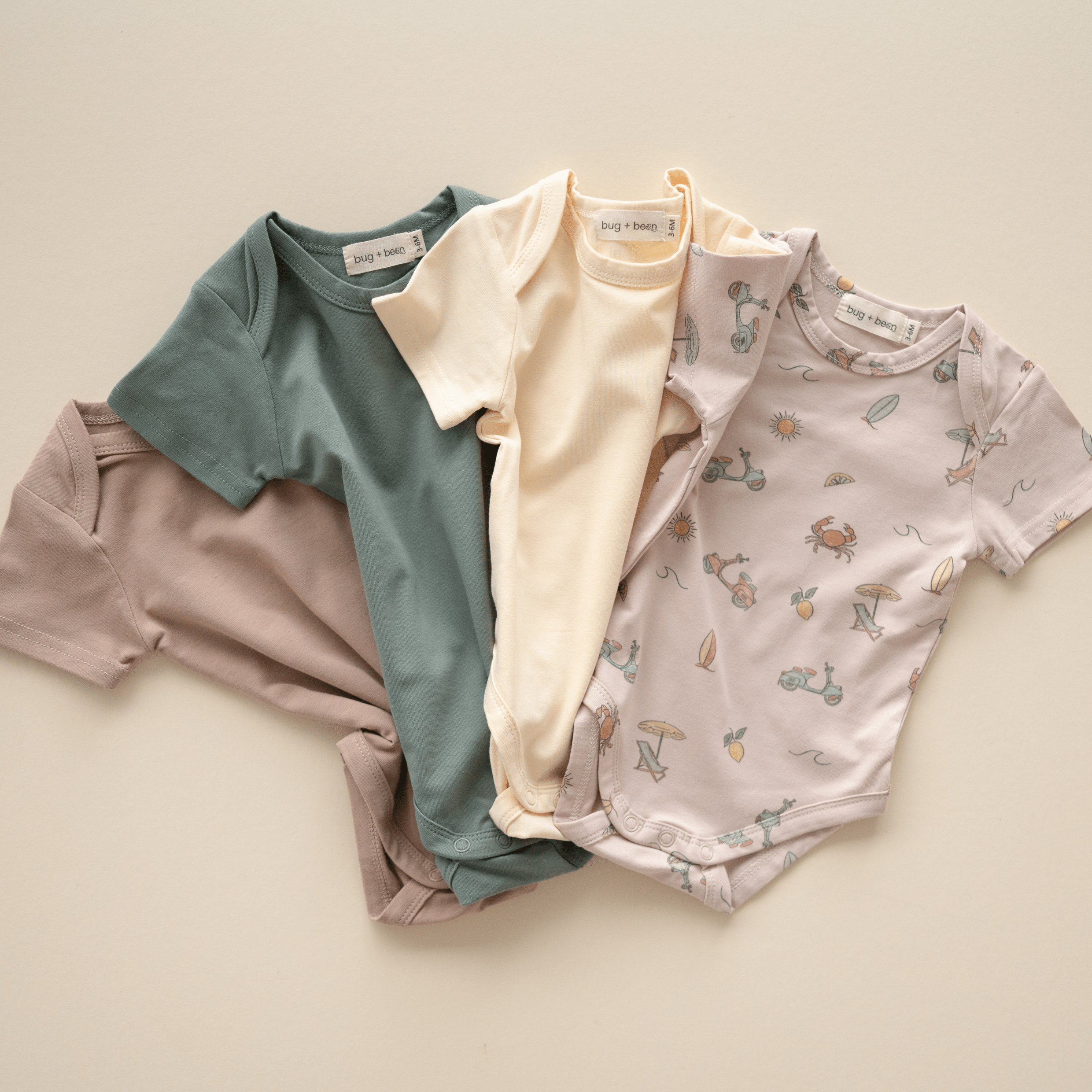 Organic Cotton Short Sleeve Bodysuit – Summer Vibes