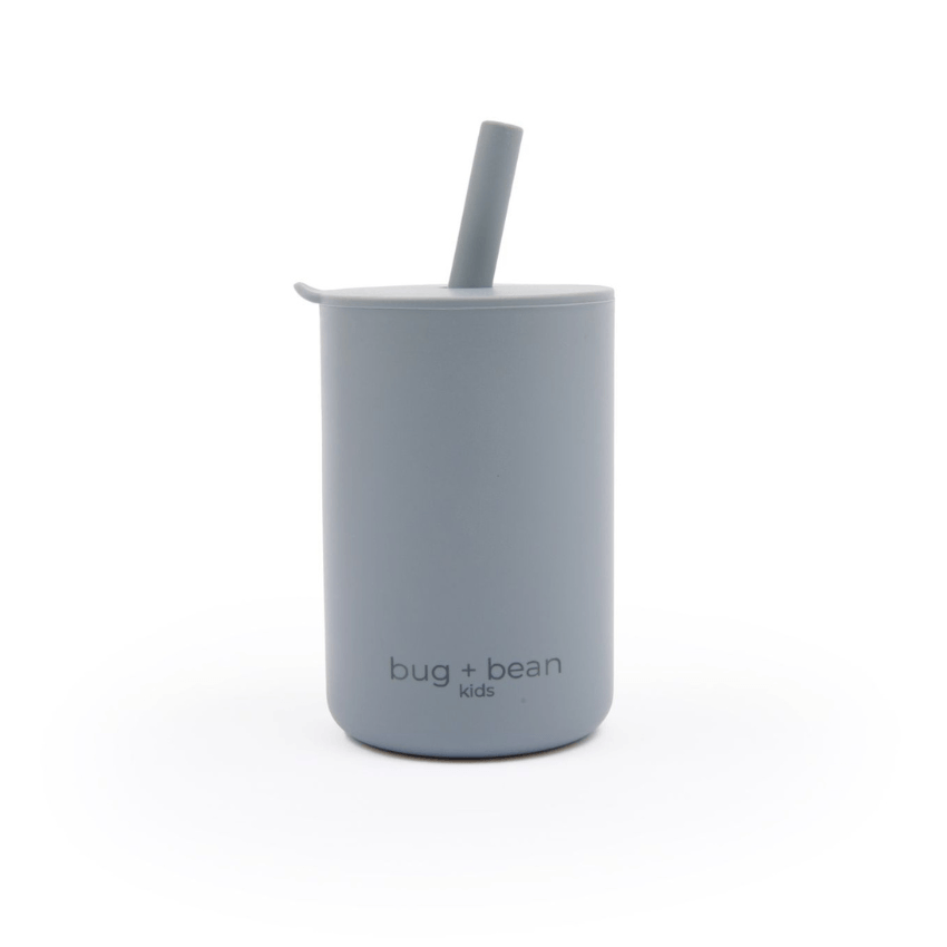 Silicone Cup With Lid + Straw