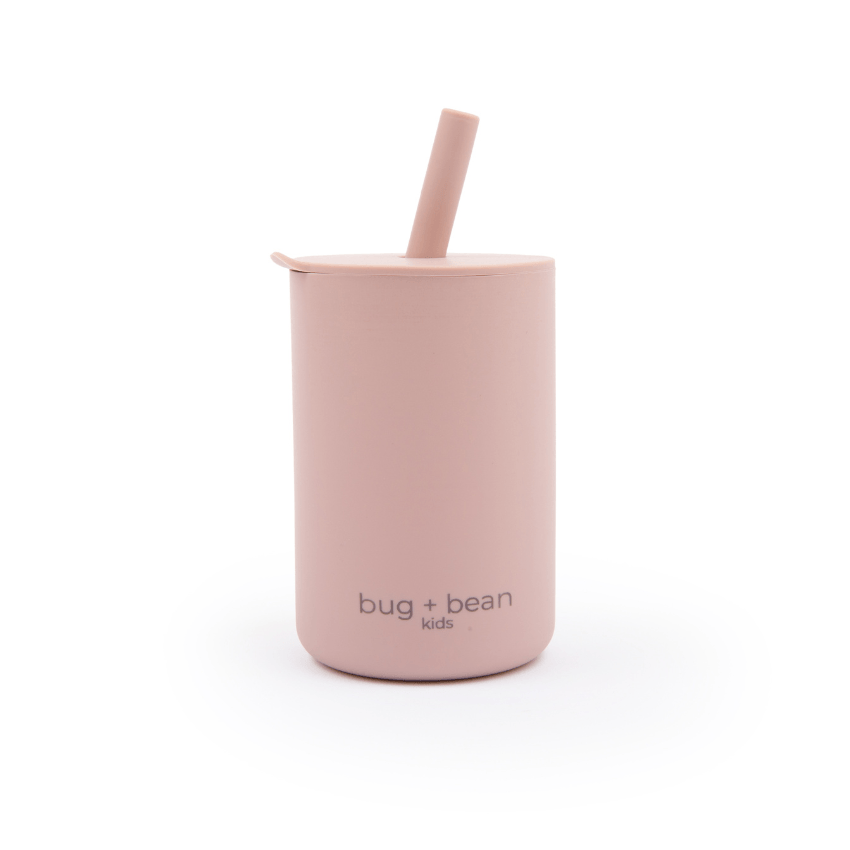 Silicone Cup With Lid + Straw