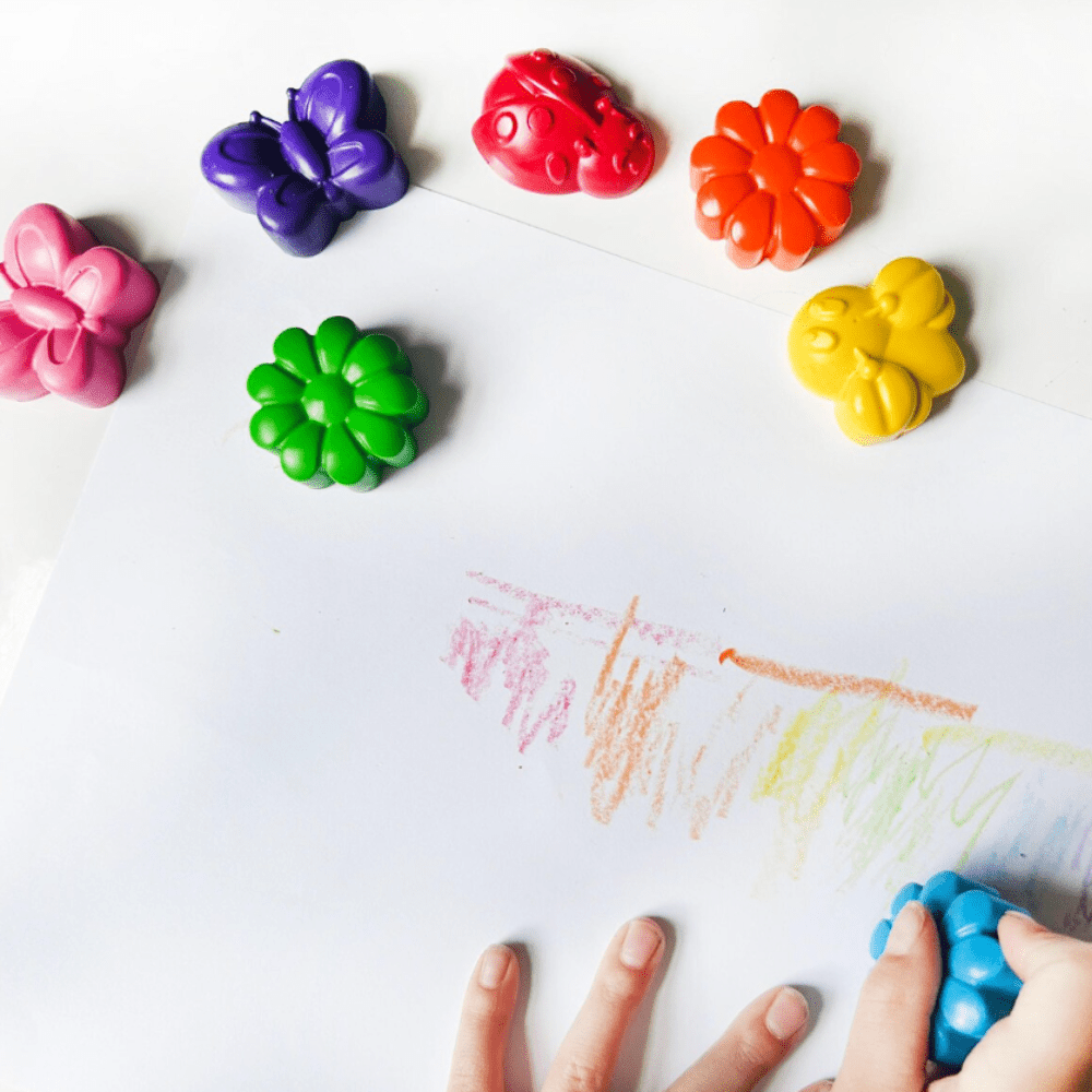 Bugs & Flowers Crayon Set (4 Pack)
