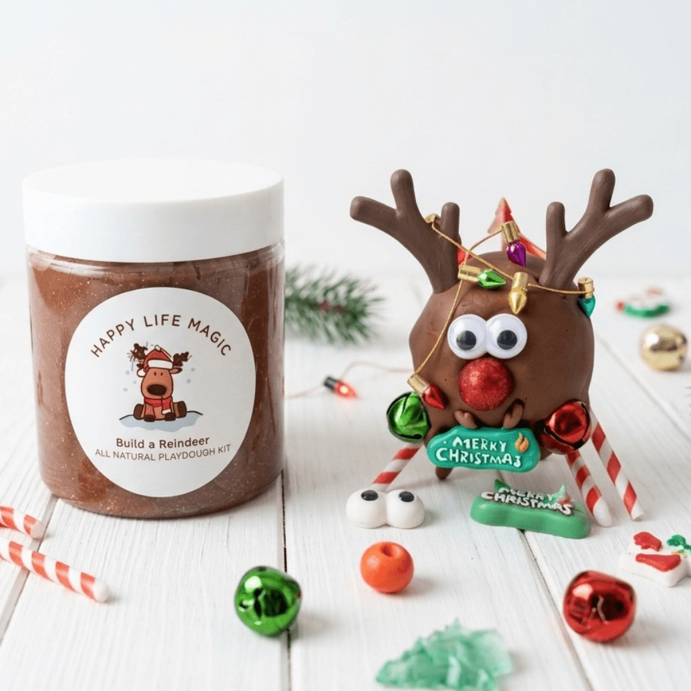 Build A Reindeer Dough Jar
