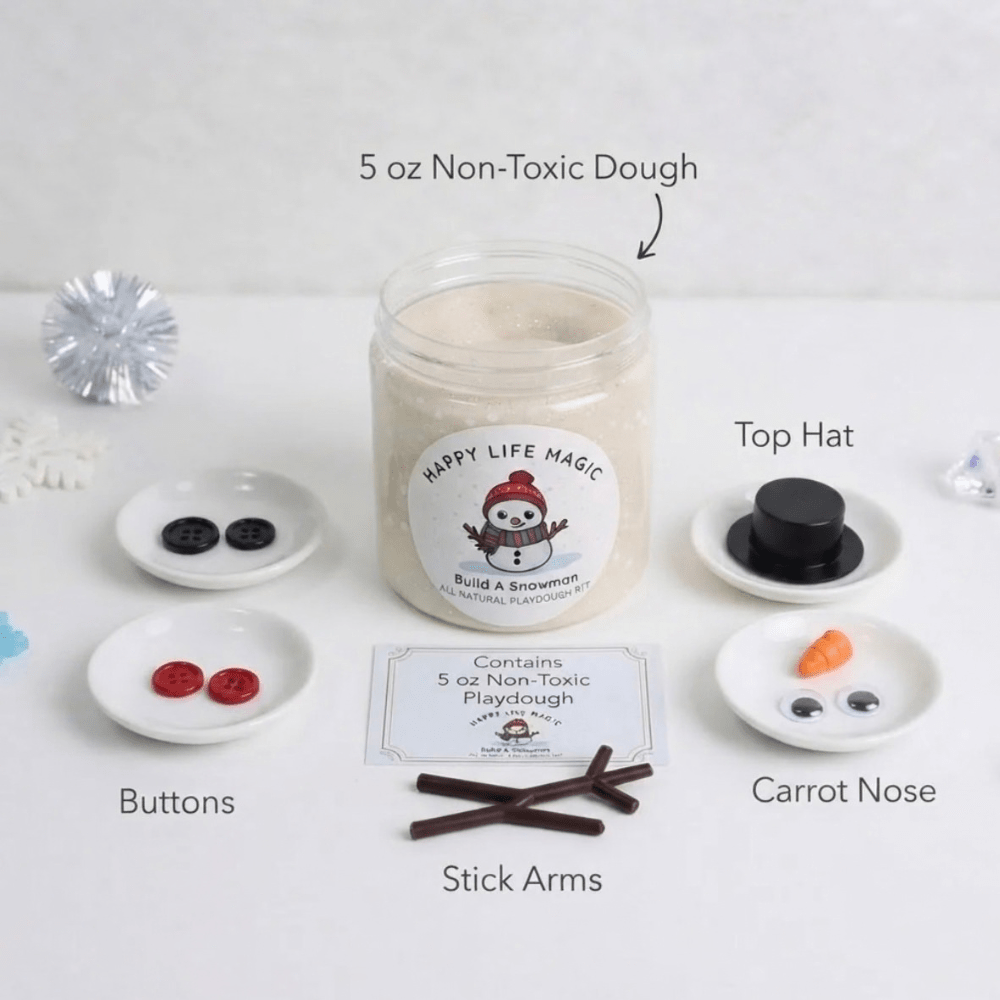 Build A Snowman Dough Jar