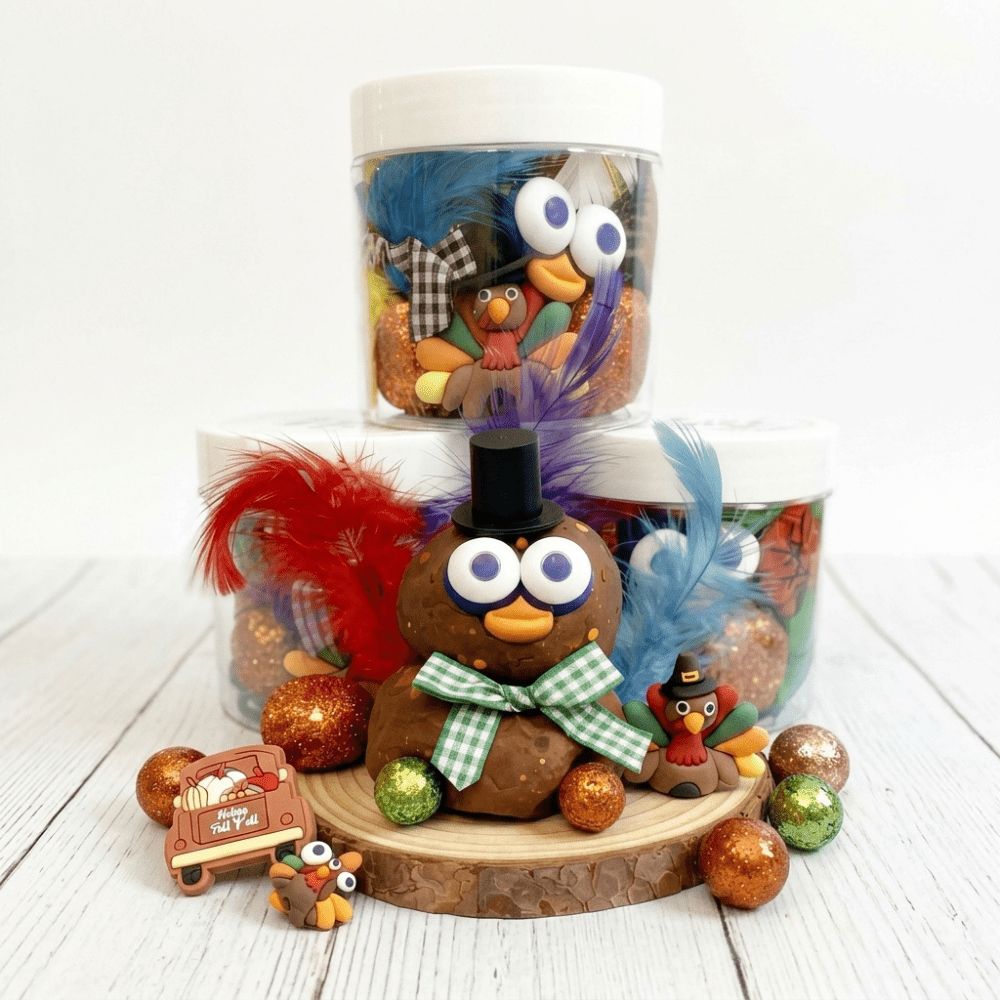 Build A Turkey Play Dough Jar
