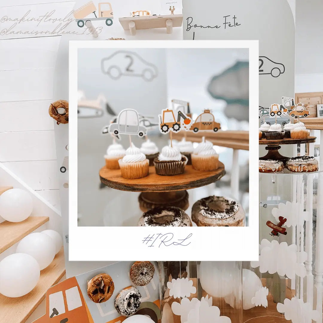Builder Cupcake Toppers (8 Per Set)