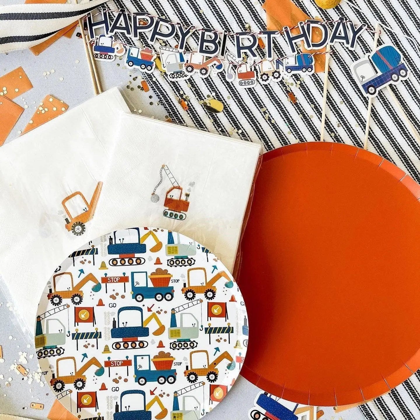 Builder Cupcake Toppers (8 Per Set)
