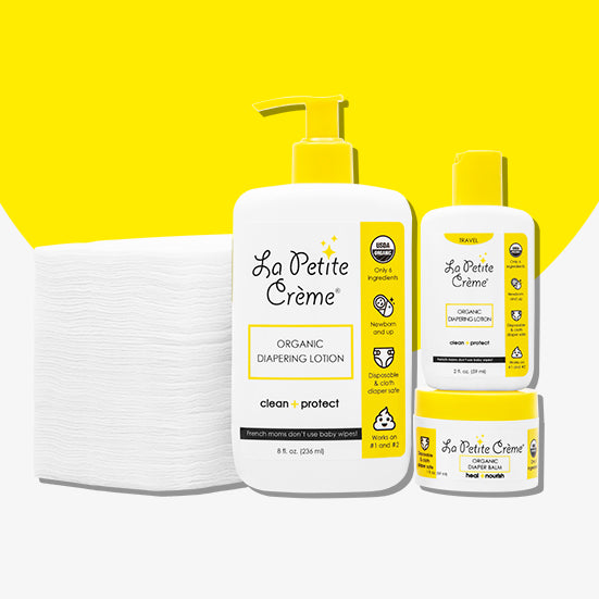 Organic French Diaper Care - Gift Set (disposable Pads)