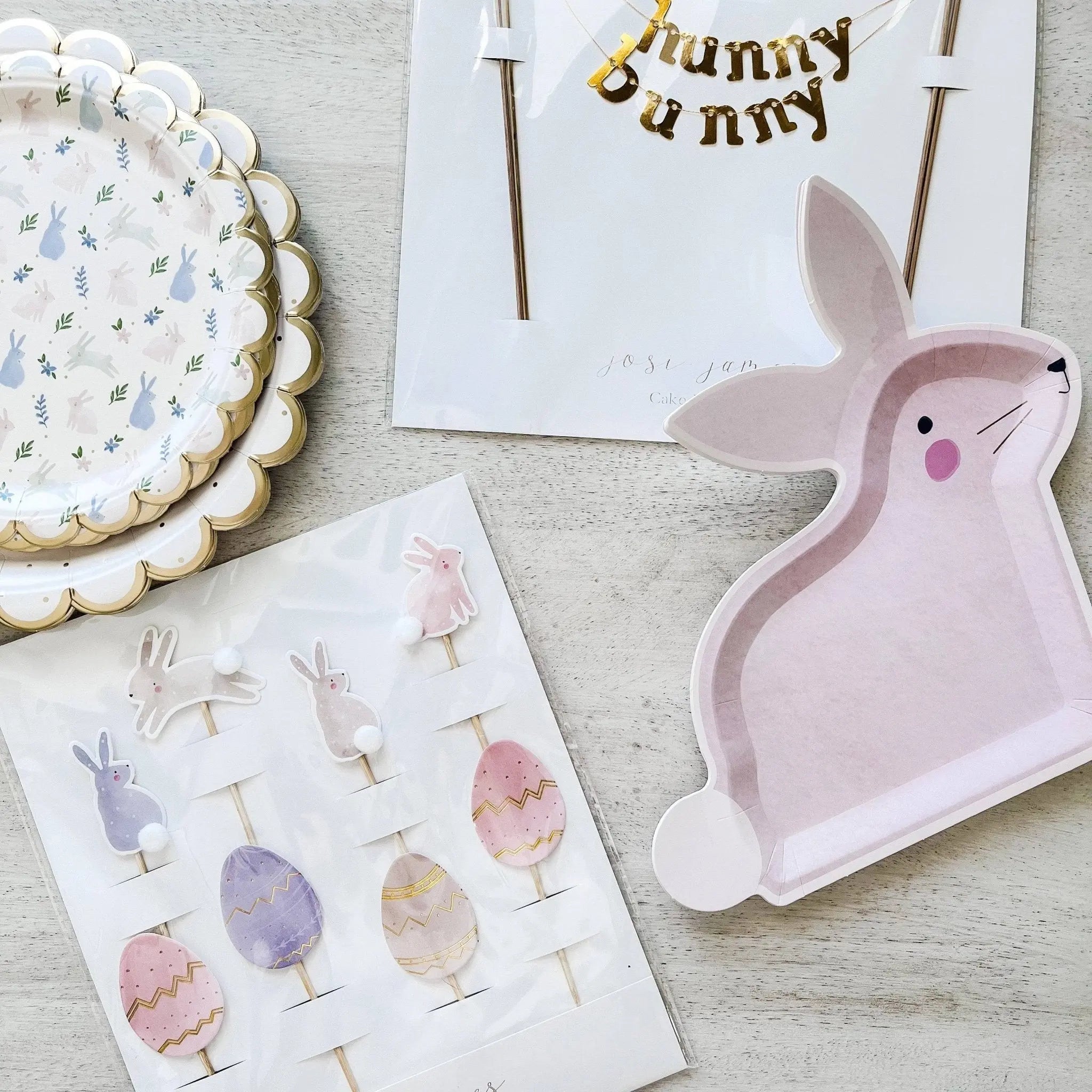 Bunny Plate (set Of 8)