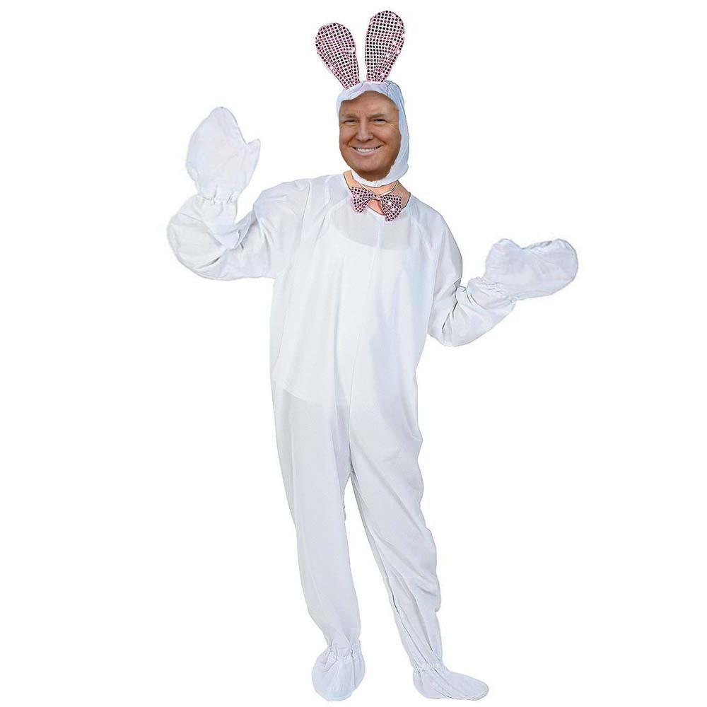 Adult Tricot Easter Bunny Costume 66 Inches