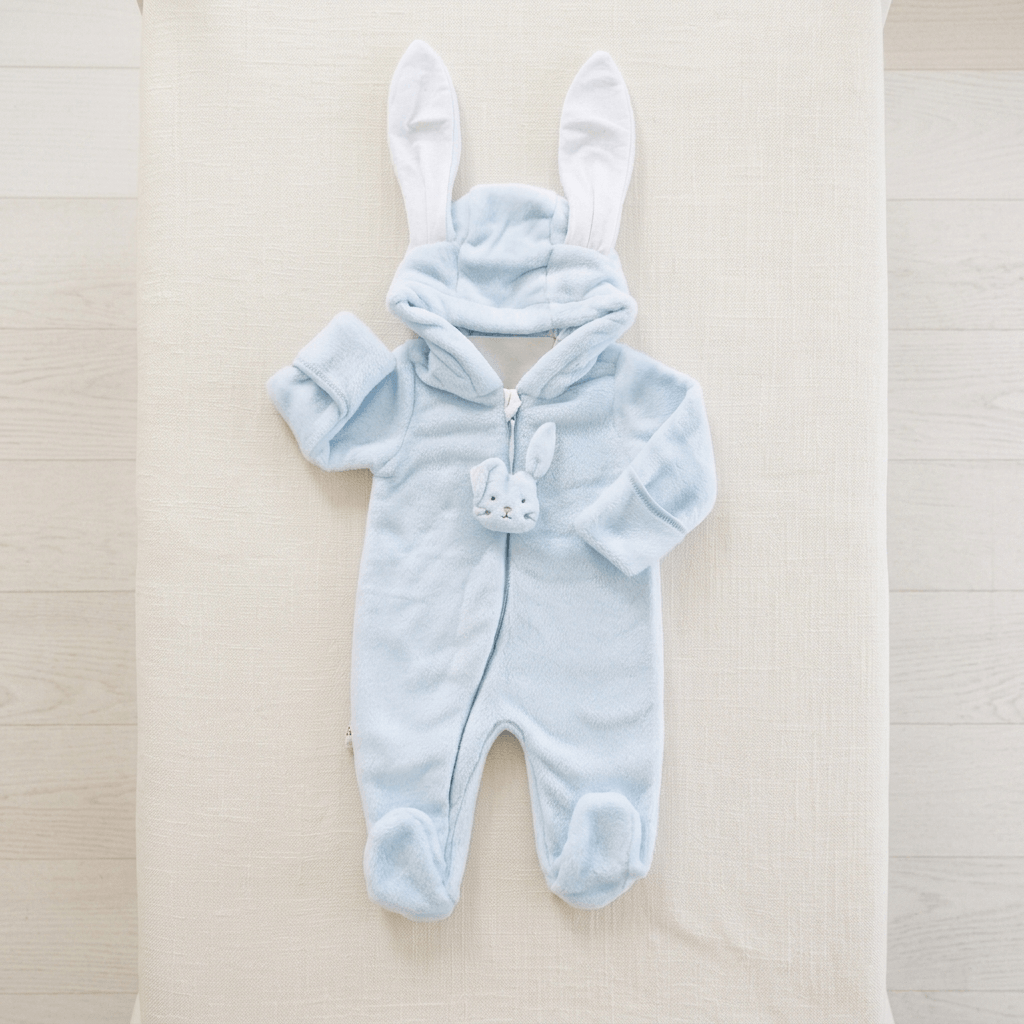 Blue Bunny Hooded Jumpsuit