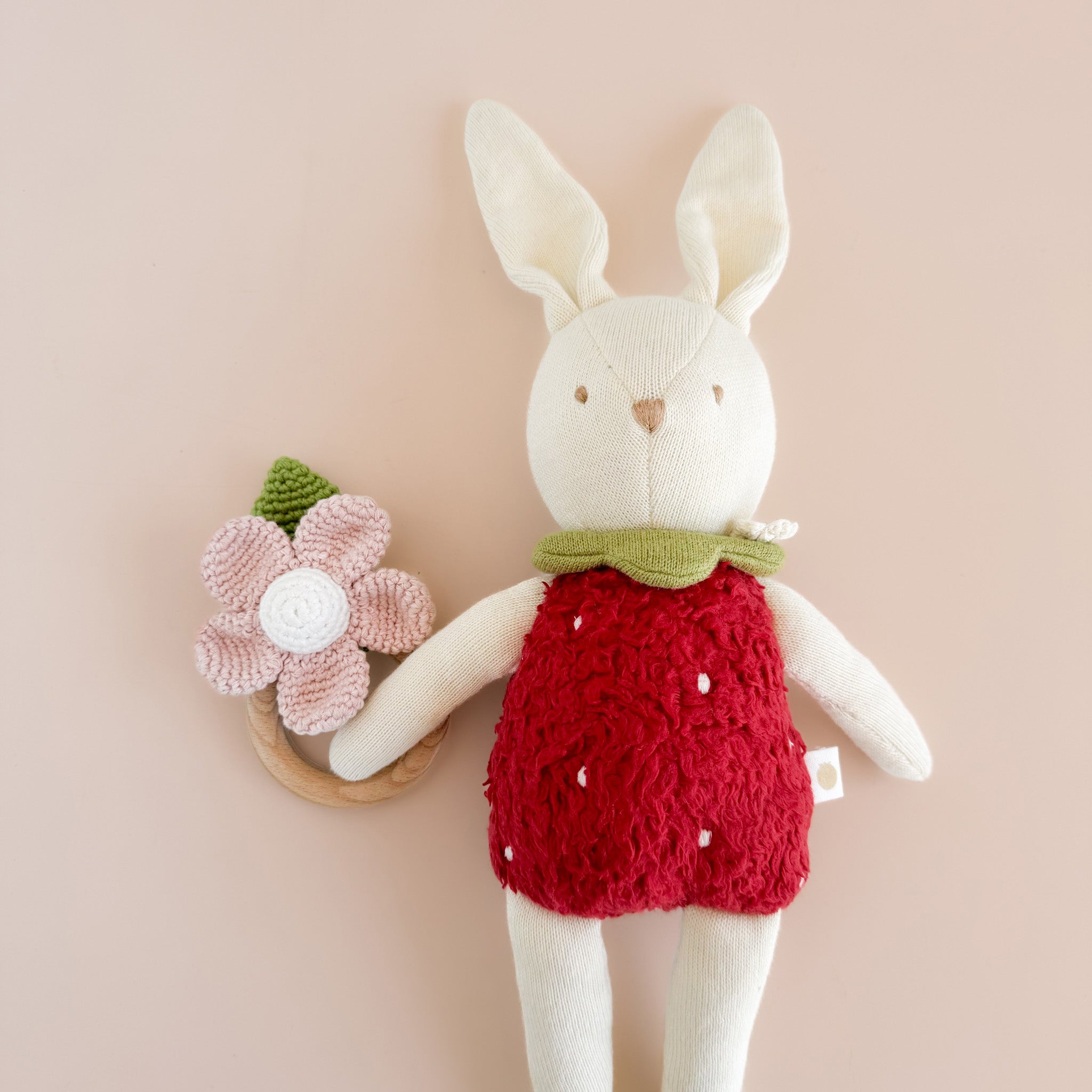 Bailey Bunny Strawberry Plushie Toy