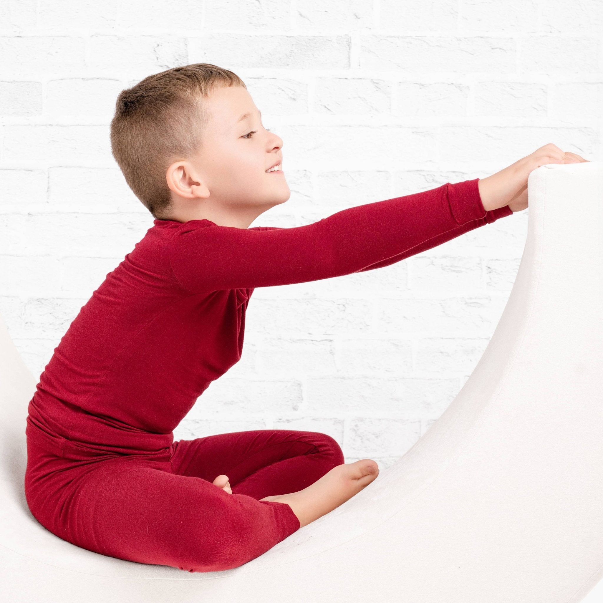 Burgundy Long Sleeve Pj's