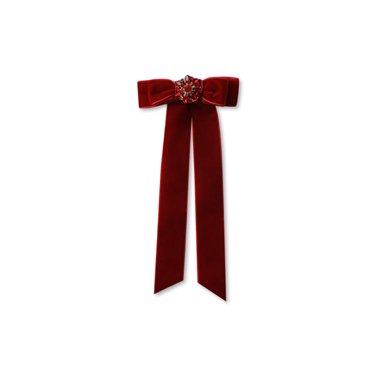 Alessia Hair Clip In Burgundy