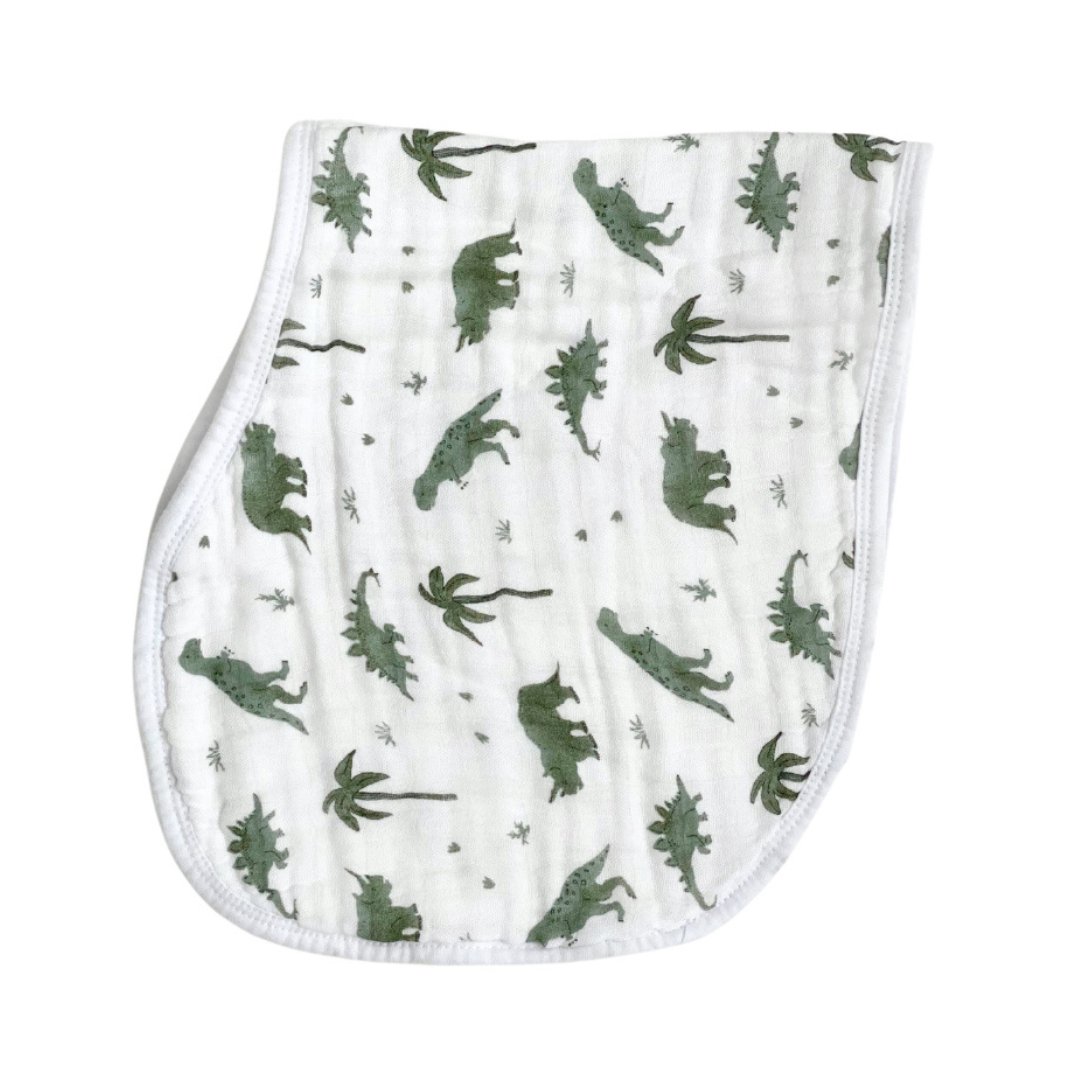Burp Cloth Bib- Dino-snores