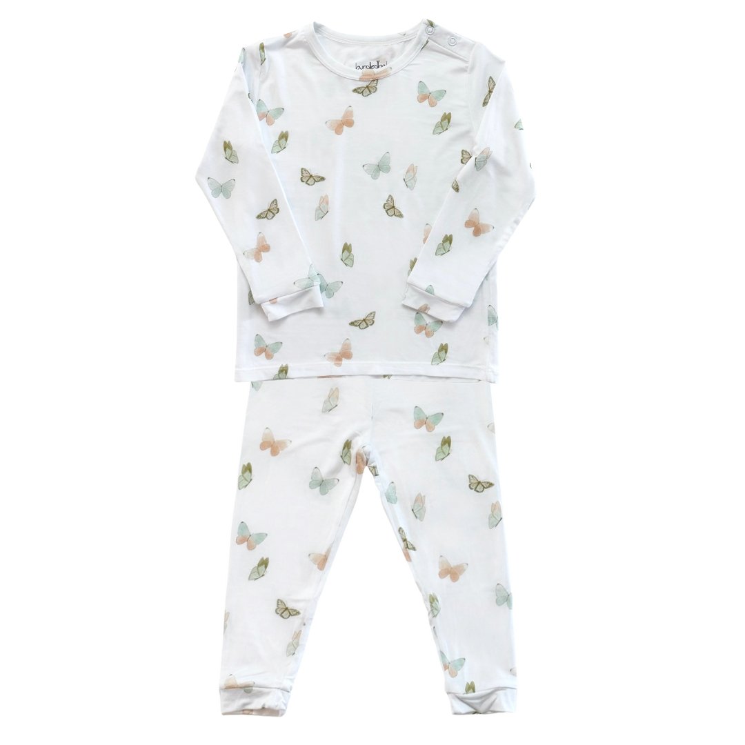 Toddler Pajama Set In Butterflies