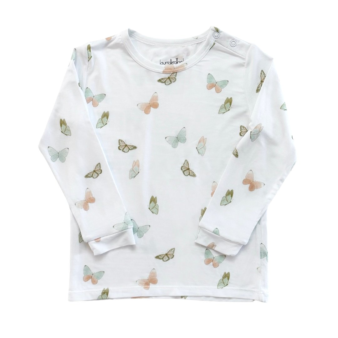 Toddler Pajama Set In Butterflies