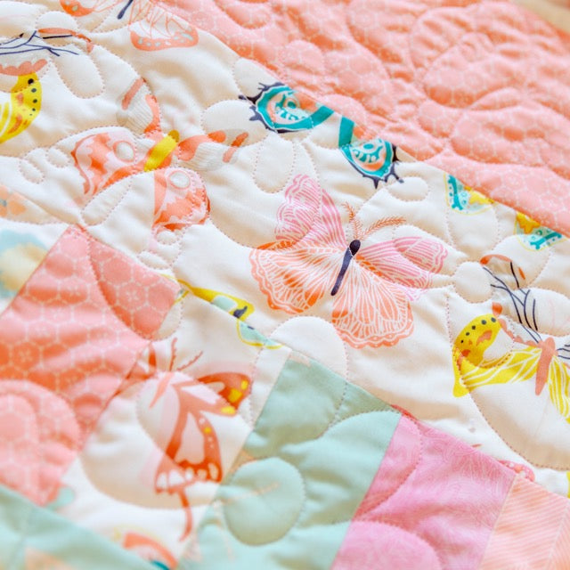 Bricks And Beams Quilt Kit - Butterflies