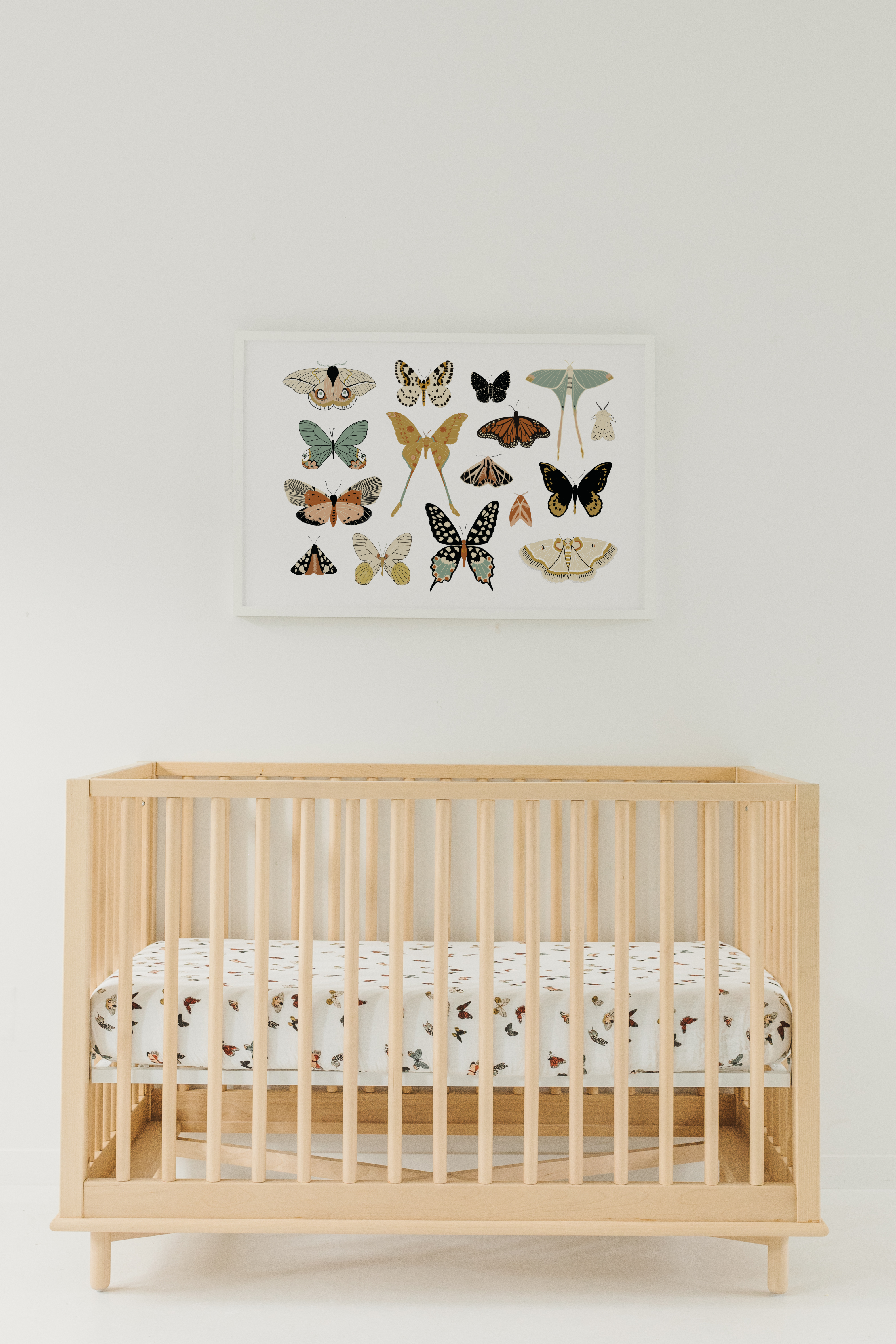 Butterfly Migration Crib Sheet