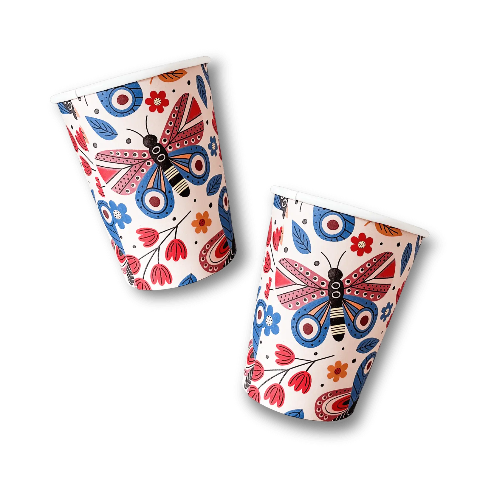 Butterfly Cups, Set Of 8