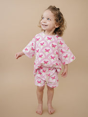 Shorts Set | Pink Butterfly