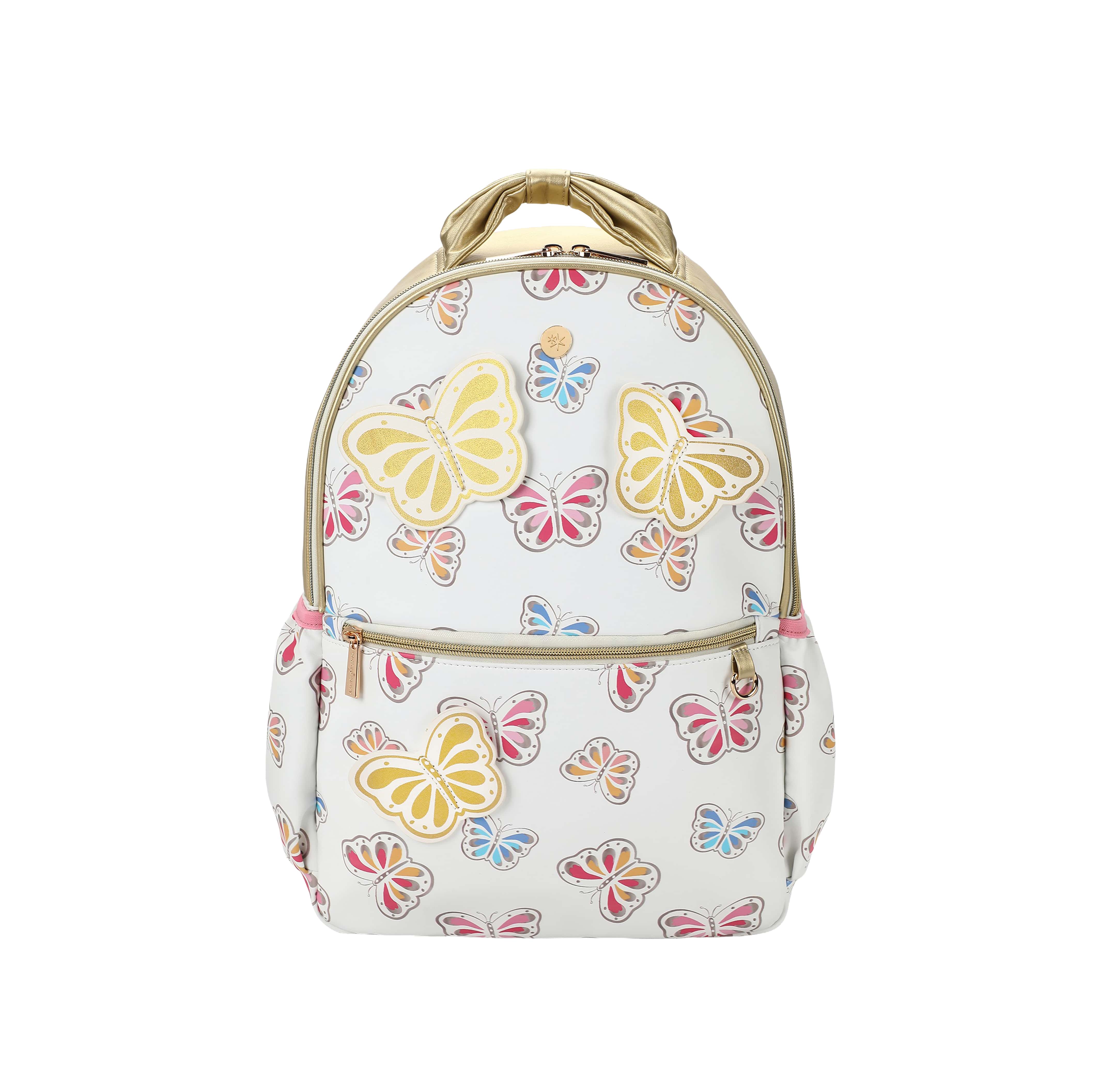 Gold Butterfly Backpack With Tuckaway Wings