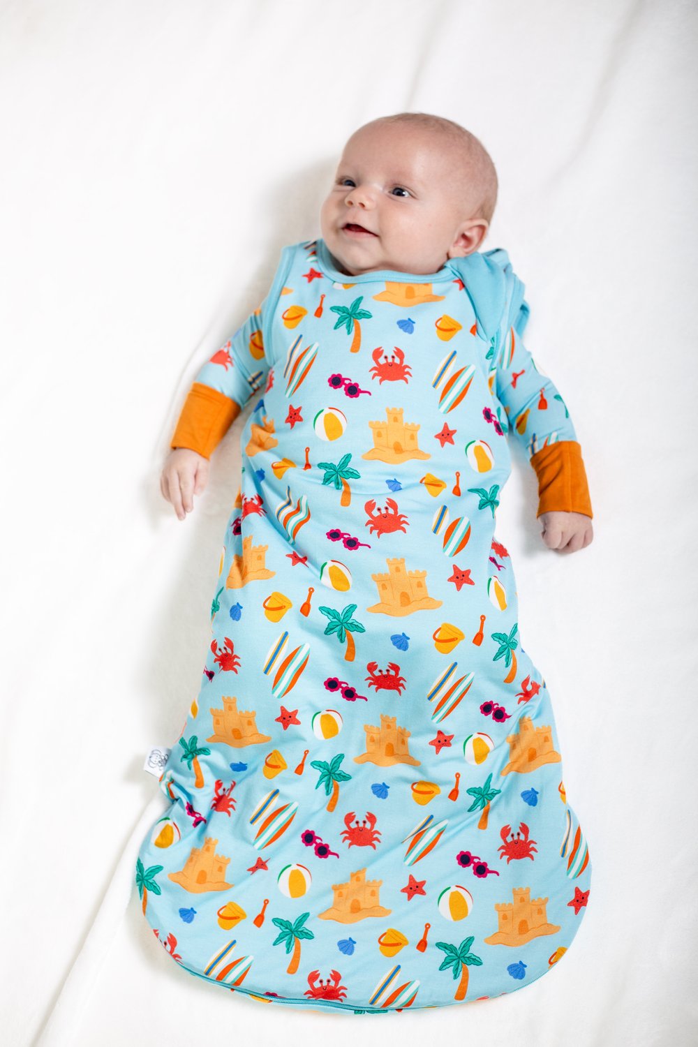 My First Beach Day:beach Baby Sleep Sack | Soft Breathable Wearable Blanket |