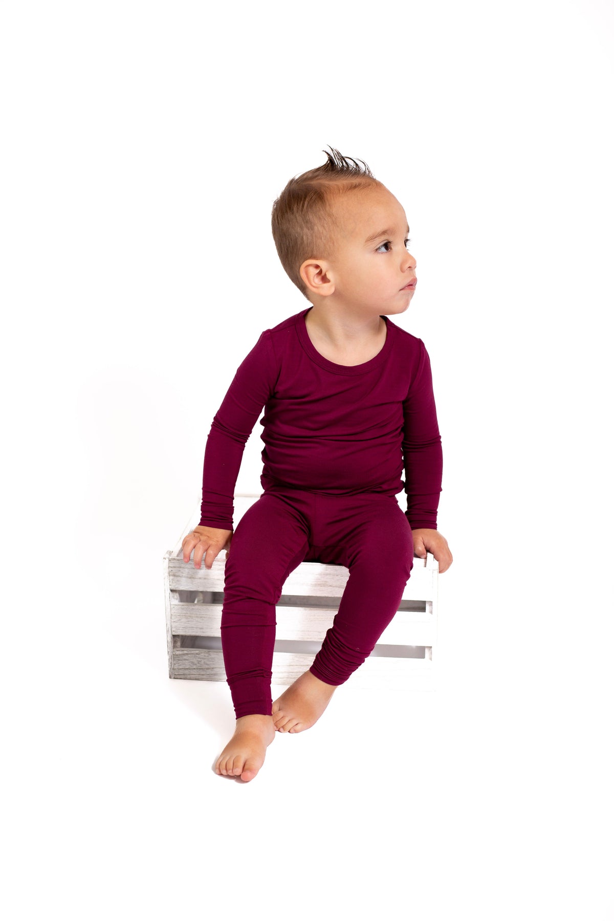 Maroon Bamboo 2-piece Pajamas | Soft & Breathable Sleepwear