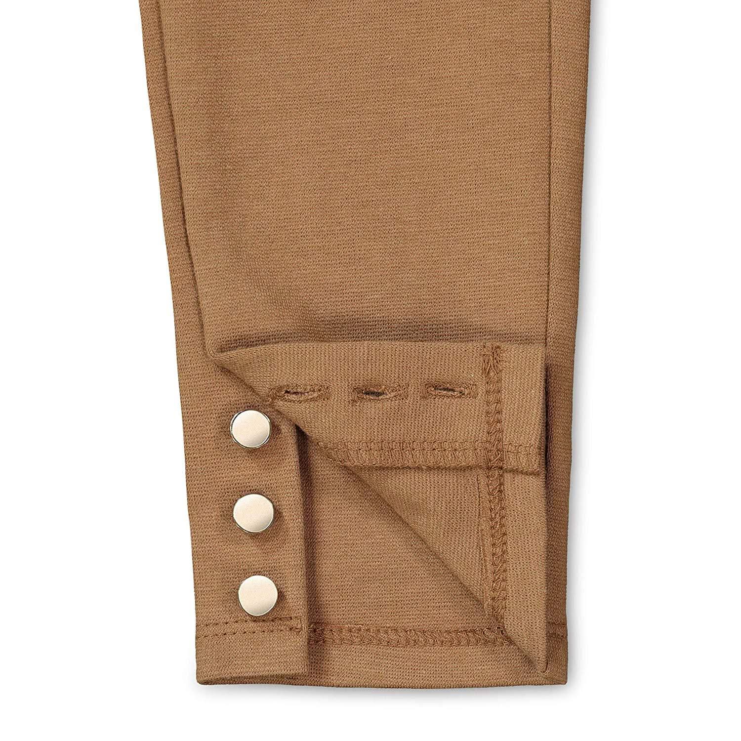 Button Cuff Ponte Pant - Baby