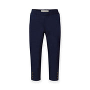 Button Cuff Ponte Pant Navy - Baby