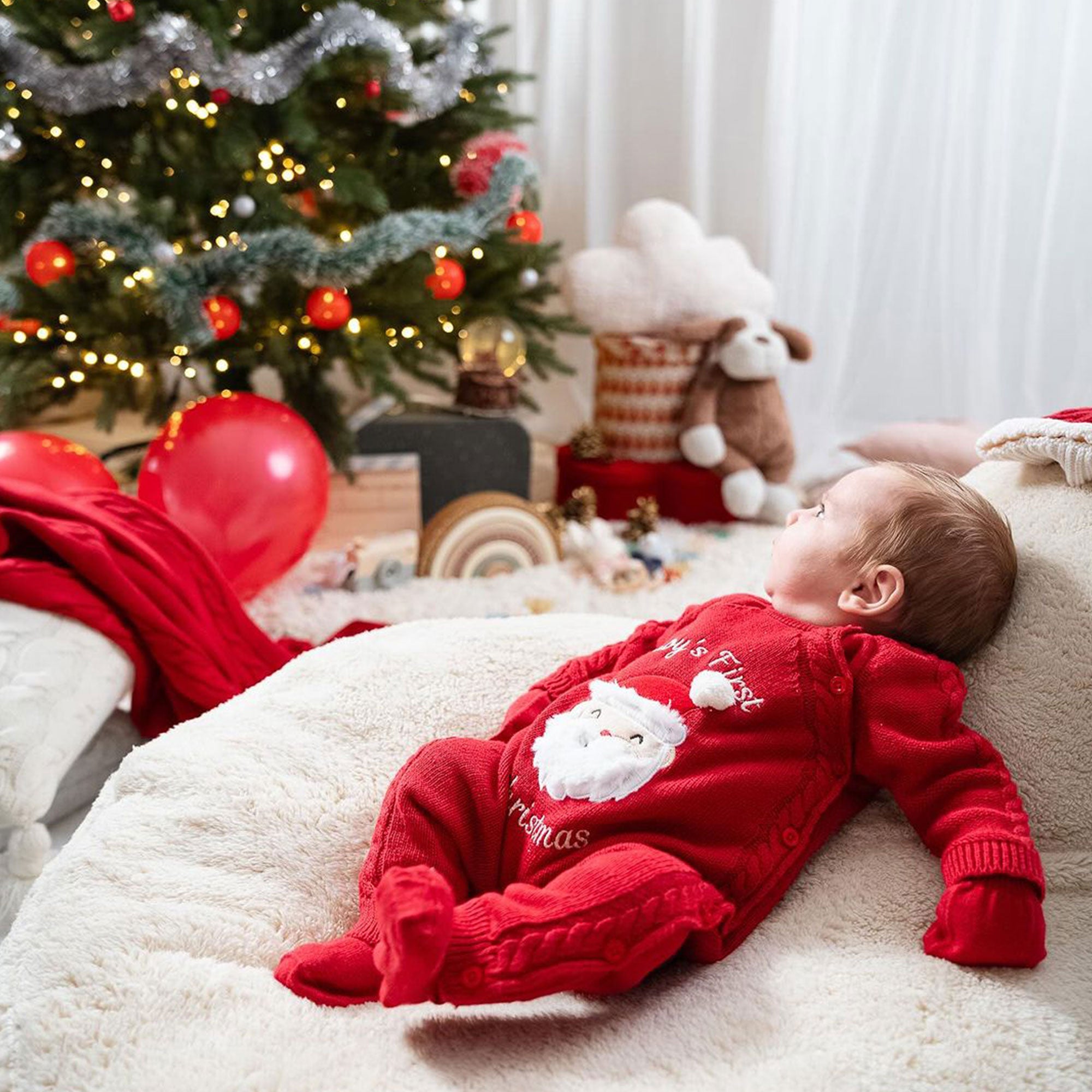 First Christmas Newborn Knitwear Set (5 Pcs)